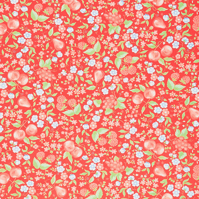 Fruit Cocktail - Fruit Picnic Cherry Yardage