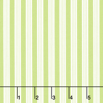 Fruit Cocktail - Ticking Stripe Apple Yardage