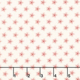 American Gatherings II - Star Sparkle Dove Heart Red Yardage Primary Image