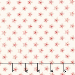 American Gatherings II - Star Sparkle Dove Heart Red Yardage Primary Image