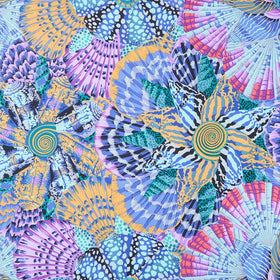 Kaffe Fassett Collective - August 2023 - Cool ColorwaySailor Valentine Cool Yardage Primary Image