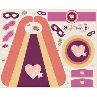 Be a Superhero - Superhero Cape Purple Panel