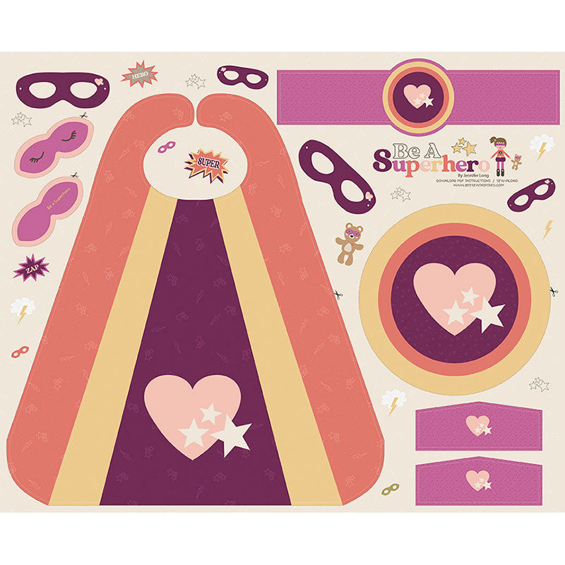 Be a Superhero - Superhero Cape Purple Panel Primary Image