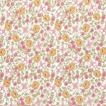 Prairie - Floral Prairie Pink 108" Wide Backing