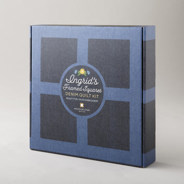 Ingrid's Framed Squares - Denim Quilt Kit Alternative View #8