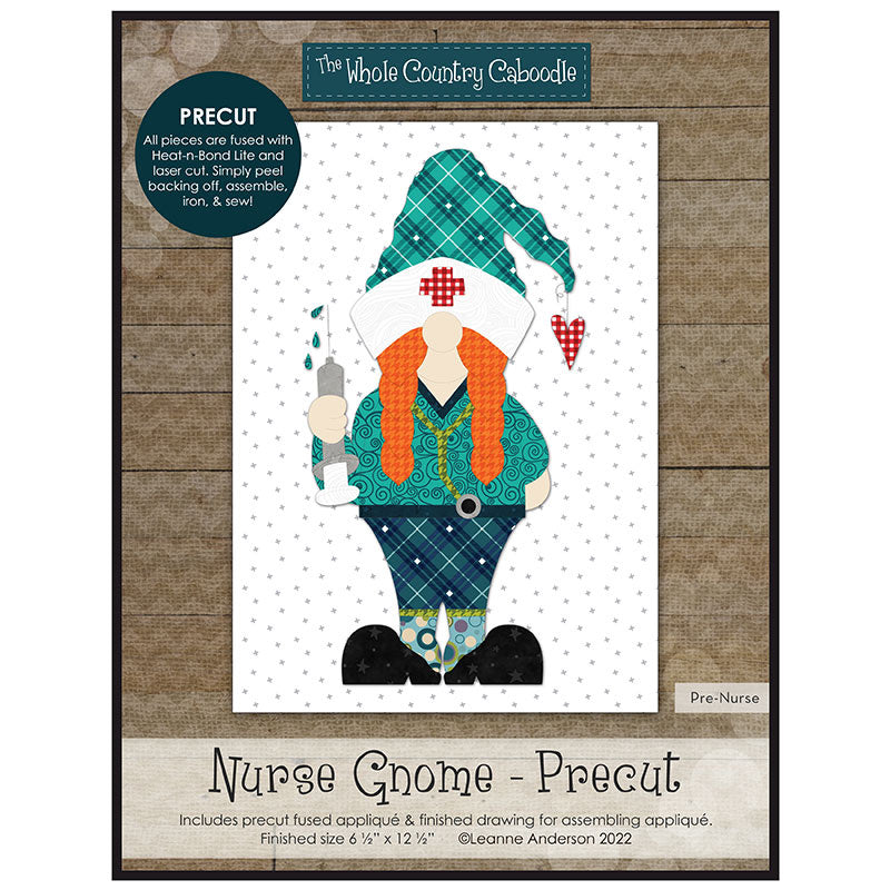 Nurse Gnome Precut Fused Applique Pack Primary Image