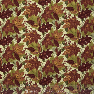 Country Road - Leaf Pile Spring Bud Yardage
