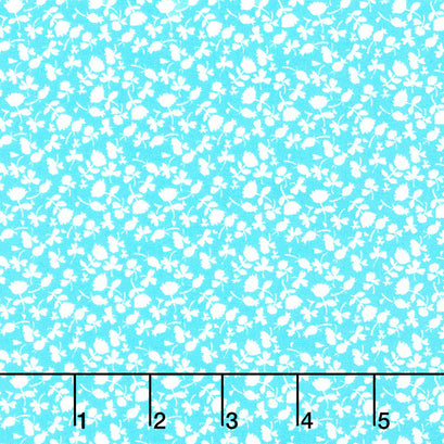 Country Mouse - Fresh Calico Aqua Yardage