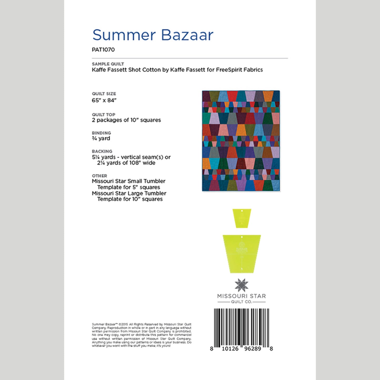 Digital Download - Summer Bazaar Pattern by Missouri Star Alternative View #1