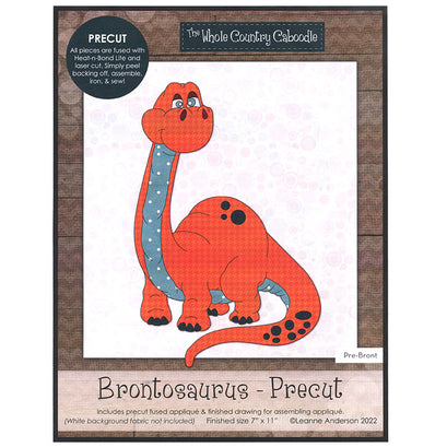 Brontosaurus Precut Fused Applique Pack