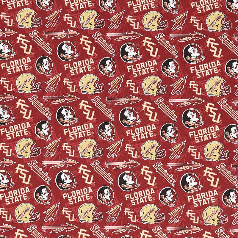 NCAA - Florida State Tone on Tone Maroon Yardage Primary Image
