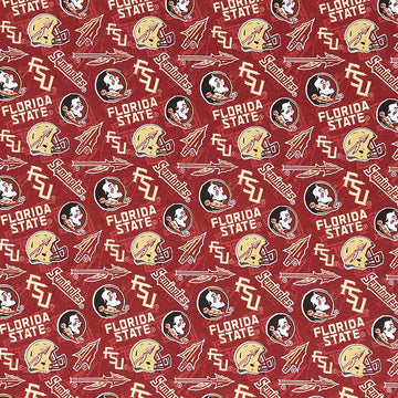 NCAA - Florida State Tone on Tone Maroon Yardage Primary Image