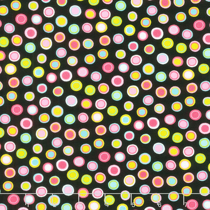 Sweet and Plenty - Inner Dots Black Licorice Yardage