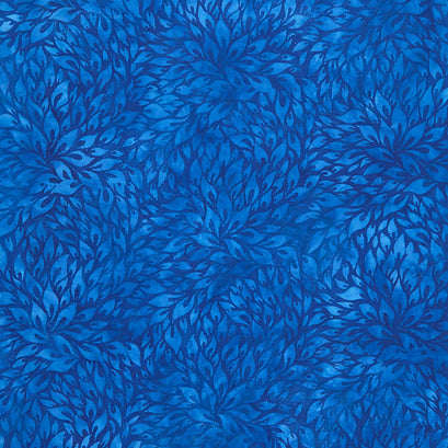 Artisan Batiks - Floral Wave Petals Lagoon Yardage