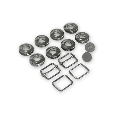 Sallie Tomato Joanna Backpack Hardware Kit - Gunmetal Primary Image