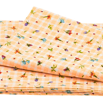 Bloom On - Ditsy Floral Orange 2 Yard Cut