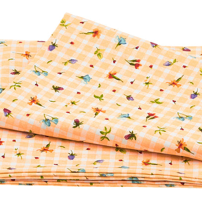 Bloom On - Ditsy Floral Orange 2 Yard Cut