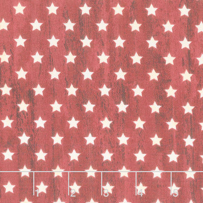 Stonehenge - Stars and Stripes - Stars Red Yardage
