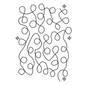 Full Line Stencil - Loopy Meander Small Primary Image