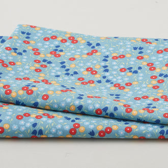Forget-Me-Not - Ditsy Floral Slate 2 Yard Cut
