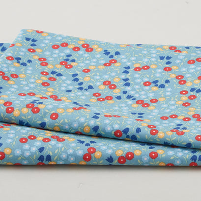 Forget-Me-Not - Ditsy Floral Slate 2 Yard Cut