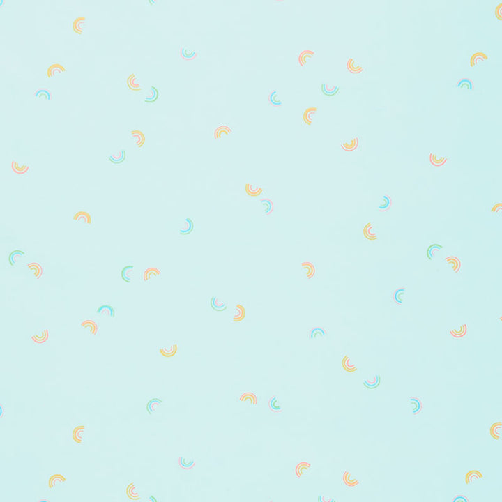 Cozy Cotton Flannels - Rainbows Mint Yardage Primary Image