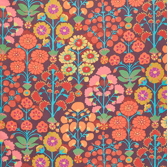 Kaffe - 85 and Fabulous Sprays Brown Yardage