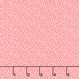 Franny’s Flowers - Random Dots Dark Pink Yardage