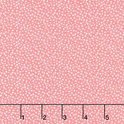 Franny’s Flowers - Random Dots Dark Pink Yardage