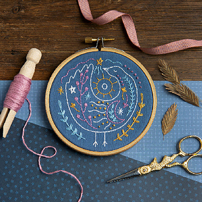 Celestial Bird Mini Embroidery Kit