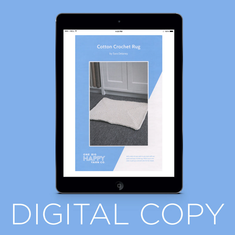 Digital Download - Cotton Crochet Rug Pattern Primary Image