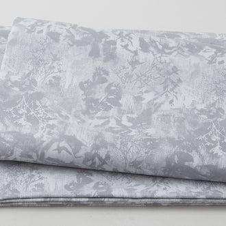 Lumina - Abstract Foliage Light Gray 108" Wide 3 Yard Cut