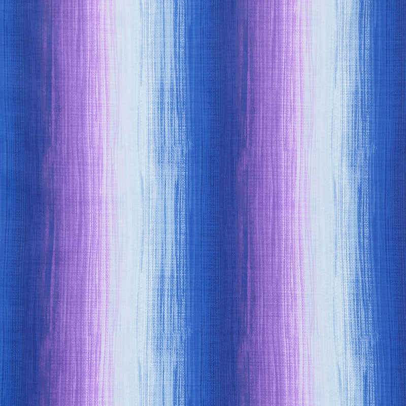 Hydrangea Bliss - Hydrangea Water Color Stripes Purple Yardage Primary Image