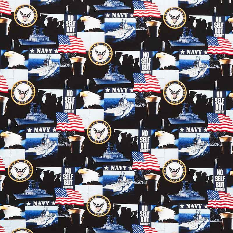 Military - Navy Allover Yardage Primary Image
