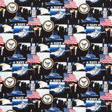 Military - Navy Allover Yardage Primary Image