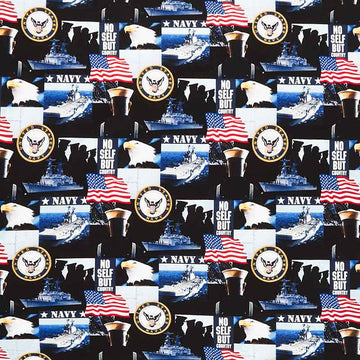 Military - Navy Allover Yardage Primary Image
