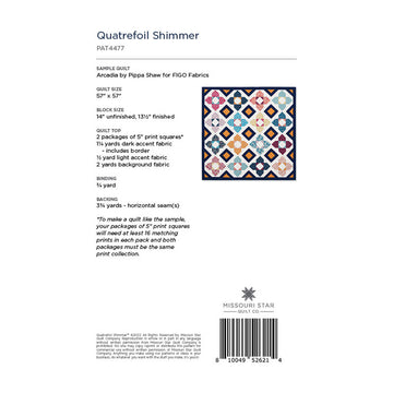 Quatrefoil Shimmer Quilt Pattern by Missouri Star Alternative View #1