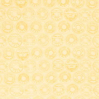 She Who Sews - Low Volume Spool Tops Yellow Yardage
