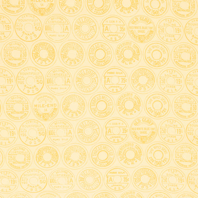 She Who Sews - Low Volume Spool Tops Yellow Yardage