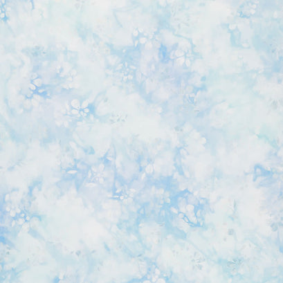 Artisan Batiks - Pastel Petals Flowers Cloud Yardage