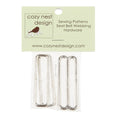 Cozy Nest Rounded Adjustable Strap Hardware Kit - Nickel Alternative View #1