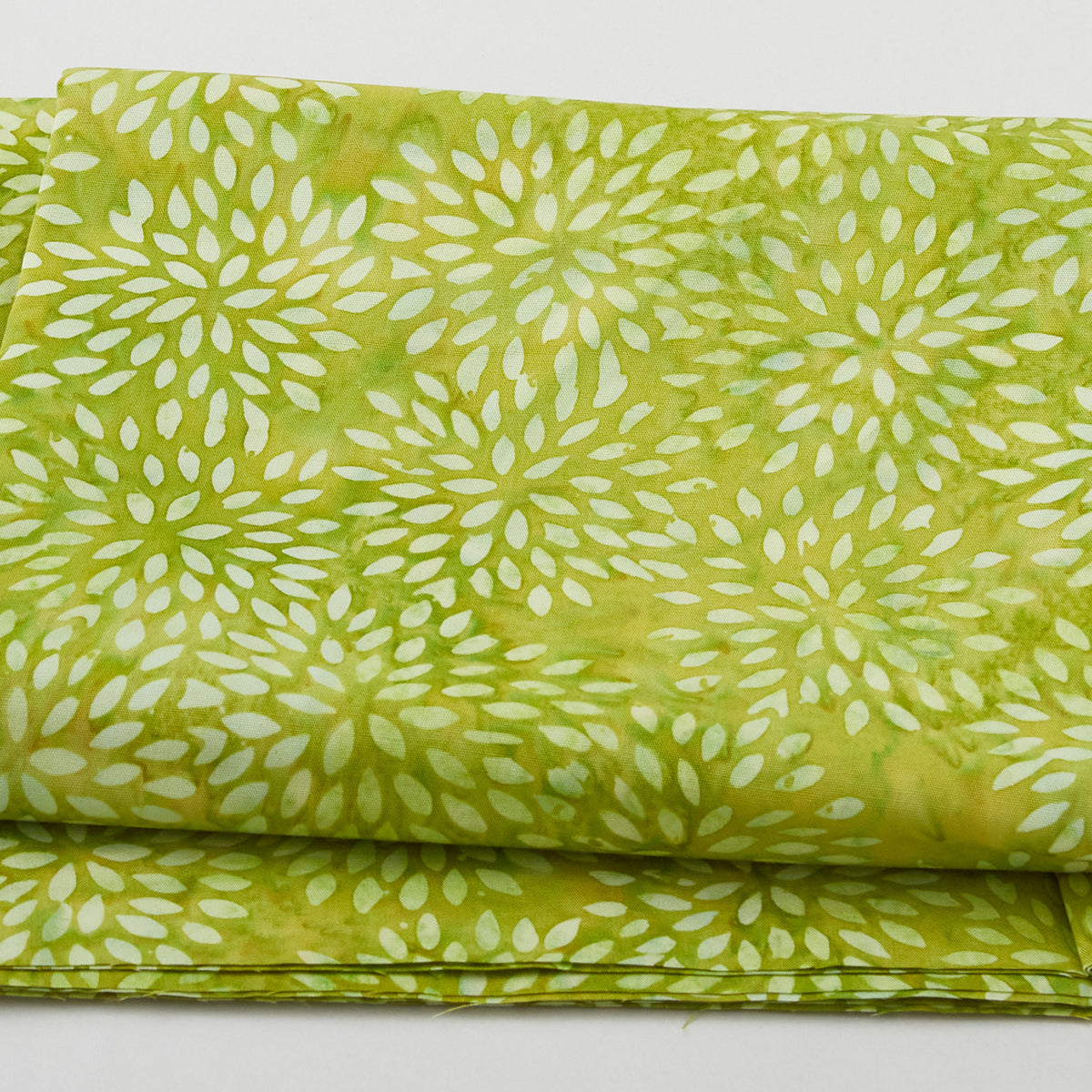 Wildflower Batiks - Pointed Mum-Green Lemongrass 2 Yard Cut Primary Image