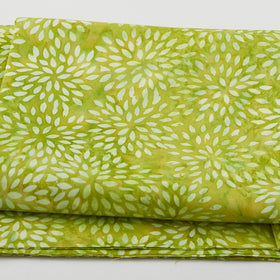 Wildflower Batiks - Pointed Mum-Green Lemongrass 2 Yard Cut Primary Image