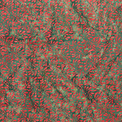 Holiday At Home Batiks - Mistletoe Green Grass Yardage
