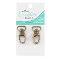 Emmaline 1/2" Designer Profile Swivel Snap Hooks - Set of Two Antique Brass Alternative View #1