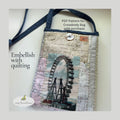 Treasured Threadz™ Around the World Collage Panel Alternative View #2