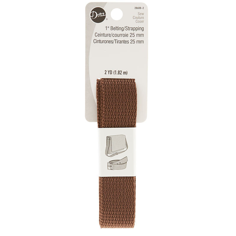 1" Polypro Purse Strapping - Brown Primary Image