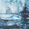 Soar - Eagle Scenic Moody Blues 108" Wide Backing Alternative View #1