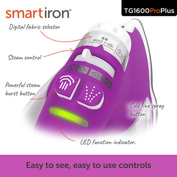 Oliso® TG1600Pro+ Smart Iron® - Orchid Alternative View #2