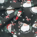 Twas - Jolly Old Elf Charcoal Yardage Alternative View #1